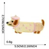 Pegatinas de Tela de Perro Salchicha de Dibujos Animados Parches Autoadhesivos Sin Costuras Pegatinas Bordadas de Animales Lindos Accesorios de Ropa DIY Pegatinas para Agujeros