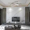 Pegatina de pared de fondo de TV estilo simple de lujo ligero, tela de pared imitación mármol, papel tapiz de película y televisión de metal a rayas moderno para sala de estar