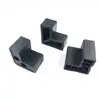 Suporte de Canto Duas Vias Preto, Conector Invisível, Suporte de Canto de Plástico para Portas e Janelas, Usado para Conexões de Canto Completo