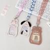 Portatarjetas Personalizado Gato y Perro de Dibujos Animados Estudiante Holder de Tarjeta para Cuello Tarjeta de Autobús Tarjeta de Metro Porta Tarjetas con Forma de Animal