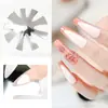 Herramientas para Uñas Artísticas Transfronterizas Placa de Acero para Dar Forma a Uñas Artísticas Estilo Francés Modelo de Placa de Acero Plantilla de Acero Inoxidable para Hacer Uñas de Cristal