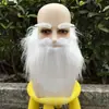Fiesta de Navidad Barba Barba de Papá Noel Barba Blanca Cejas Blancas Barba Falsa Barba