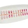 Nueva Colección Otoño/Invierno 2026 de Uñas Postizas Decoradas Portátiles, Estilo Popular Europeo y Americano de Estrella de Cinco Puntas, Flor y Puntos Cruzados