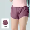 Shorts de Yoga para Mulheres, Corrida de Verão, Dois em Um, Caimento Solto, Respirável, Fitness, Casual, Anti-Exposição, Shorts de Secagem Rápida