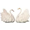 Ornamento de Pet de Chá Cisne de Resina, Decoração Criativa para Casa para Sala de Estar e Escritório, Pode Ser Usado como Decoração de Mesa de Chá em Estilo Chinês Novo