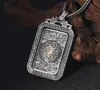 Directo de fábrica lote s925 plata de ley seis palabras mantra colgante giratorio collar de personalidad para hombre colgante vintage de plata tailandesa colgante