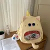 Mochila Escolar de Gato Siamés de Dibujos Animados Estilo Ins Linda Versátil para Viajes Estudiante Mochila Casual Mochila para Ropa de Trabajo