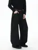 Ropa de Hombre Fengshe / Tendencia Primavera y Otoño Retro Americano Lavado Negro Teñido con Barro Pantalones de Mezclilla Rectos Holgados para Hombres y Mujeres