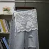 Cubierta de Falda de Encaje Coreana Moda Primavera/Verano 2026 con Diseño Único, Cubierta de Falda de Encaje Blanca para Mujer, Superposición de Falda de Dobladillo Dulce y Versátil