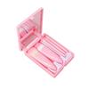 Novo estojo de viagem com 5 espelhos para maquiagem, conjunto de pincéis de maquiagem, pincel de pó multifuncional portátil, pincel de blush, ferramentas de beleza