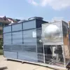 Torre de Resfriamento Fechada de Aço Inoxidável 304 Baixo Ruído Tipo Contracorrente Ecológico Economizador de Energia para Forno de Sinterização a Vácuo