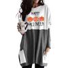 Comercio Exterior Transfronterizo 2022 Europeo y Americano Nuevo Sudadera Estampada Camiseta de Manga Larga Bolsillo Holgado Casual Vestido de Halloween