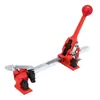 Máquina flejadora manual simple con tensor extendido de 350, juego de máquina flejadora manual operada a mano
