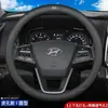 Funda de Volante de Coche de Cuero Genuino, Ultradelgada, Transpirable, Antideslizante, Absorbente de Sudor, Universal para Todas las Estaciones
