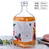 Garrafa de vinho pequena atacado garrafa de vinho estrangeira fresca da moda vinho caseiro vidro branco cristal bebida vinho de fruta garrafa vazia