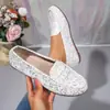 Nuevos Zapatos de Mujer Primavera/Verano 2026 Mocasines Planos Casuales Punta Redonda Zapatos Planos para Mujer Talla Grande Comercio Exterior Zapatos de Mujer Europeos y Americanos