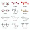 Anillo para pezón inglés de acero inoxidable 316L con forma de corazón de loto, estilo gótico, araña y serpiente, ideal para exportación, apto para Europa y Estados Unidos.