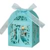 Nueva caja creativa para dulces de boda hueca novio novia caja para dulces de boda caja de regalo de chocolate en stock venta al por mayor