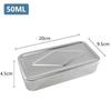 Caja de Agujas de Aluminio Caja de Desinfección Multiespecificación con Tapa Termómetro de Mercurio Caja de Almacenamiento de Acupuntura Caja de Termómetro para Remojo de Agujas