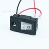 Adaptador Redutor CC Dois em Um com Cabo de Terminal de Mola 4,8 de 15 cm, Conector de Soquete com Interruptor Basculante 5521