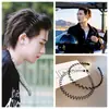 Diadema Negra de Metal para Hombre para Lavarse la Cara, Accesorio Invisible para el Cabello para Deportes, Diadema de Aire Antideslizante, Pinza para el Cabello para Hombre
