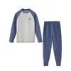 Conjunto de Roupa Íntima para Meninos, Conjuntos Térmicos para Crianças Maiores (Tops e Calças), Pijamas Quentinhos de Lã para Meninas para Outono e Inverno, Roupas Infantis da Moda