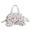 Bolso de Lunares Moderno y Sencillo 2026 Primavera/Verano Nuevo Lindo Bolso de Hombro con Lazo Bolso Cruzado Personalizado Ins