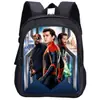 Mochila Escolar para Jardim de Infância Homem-Aranha Homem Aranha Estampa de Personagem One Piece Mochila Infantil 13 polegadas Atacado Transfronteiriço