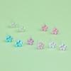 Pendientes de resina de flor de hada estilo celebridad de internet pendientes de verano estilo ins pendientes dulces pendientes de temperamento simple para chicas