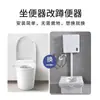 Conjunto Completo de Vaso Sanitário de Agachamento para Banheiro para Uso Doméstico, Vaso Sanitário de Agachamento Cerâmico Sem Odor, Instalação Exposta, Sem Necessidade de Pedestal Embutido, Caixa Acoplada