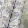 Tecido jacquard espesso de jacinto roxo primavera, outono e inverno vestido fresco tecido para bagagem feito à mão