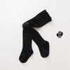 Meia-calça para meninas meia-calça primavera e outono cor sólida leggings infantis macacão listrado bebê médio grosso leggings Classe a