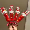 Presente de Ano Novo DIY Fofo Cachorrinho Biscoito de Canela Bastão Torcido Kit de Material Buquê para Namorada Pequeno Presente para o Festival da Primavera