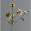 Flores de Crisântemo Selvagem Simulação Estilo Floresta Pastoral Decoração de Hotel para Casamento Festival Locais de Eventos Adereços para Fotos Flores Decorativas Flores de Seda Atacado