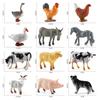 Novo Modelo Artificial de Animal de Fazenda Aves Mini Frango, Pato, Ganso, Cavalo, Vaca Figura Sólida Criativa