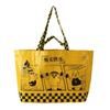 Bolsa Satchel de PP Tecida Impressão de Cor Personalizada Saco Plástico Laminado Impermeável Bolsa de Compras Tecida Personalizada em Forma de Barco para Presente