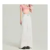 Jeans de Tiro Alto de Pierna Ancha para Mujer, Tendencia Nueva Temporada Primavera y Otoño, Pantalones Rectos Sueltos Drapeados Retro para Mujer, Tallas Pequeñas, Primavera y Otoño
