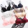 Sujetador Ligero Estilo Japonés Sin Aros, Sujetador Push-Up para Mujeres con Pechos Pequeños, Sujetador Triangular Fino y Cómodo para Dormir