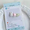 Pinza para el pelo de conejo Miffy estrella suave y dulce para mujer, color crema, pinza simple y única para flequillo lateral, pasador, accesorio para el pelo de pinza de pato