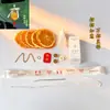 Decoración para Colgar en el Coche de Rodajas de Naranja, Adorno Seco para Colgar en el Coche, Colgante de Pared para la Paz y Buenos Deseos, Decoración de Naranja para Buenos Deseos