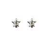 Brinco Argola Estrela de Cinco Pontas Simples Estrela Unha Osso da Orelha Simples Personalidade Temperamento Nicho Design Senso Avançado Moda Brincos