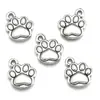 Venta Caliente Transfronteriza Accesorios para Joyería DIY de Aleación Colgante de Huella de Perro Pulsera Creativa Colgante para Llavero D9347
