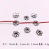 Toro de plata de Xizang 100 pulsera collar pulsera espaciador cuenta de flor joyería de aleación DIY accesorios al por mayor
