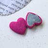 Ins color coreano lana de imitación botón de corazón diy hecho a mano abrigo pinza para el pelo funda de teléfono material venta al por mayor