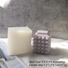 Molde de silicona para velas con forma de bola mágica geométrica transfronteriza, superficie de perforación, bola redonda, polígono, cubo de Rubik, molde para velas de aromaterapia, venta al por mayor