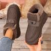 Sapatos Femininos de Inverno Transfronteiriços Plus Size Novo Estilo Sapatos Femininos de Pelúcia com Solado Grosso Botas de Neve Quentes, Resistentes ao Desgaste, Confortáveis e Versáteis Sapatos de Algodão