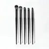 Set de 10 Pinceles Negros para Maquillaje de Ojos, Incluye Pincel para Sombras, Forma de Hoja, Transfronterizo, Dropshipping, Directo de Fábrica