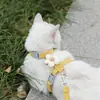 Correa personalizada de gato de dibujos animados, anti-escape, en forma de I, ajustable, para mascotas como Ragdoll, Teddy y perros pequeños