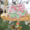 [Danzhou] Bolsa Hanfu Bordada Bolsa de Accesorios de Loto Bordada Antigua Vintage Bolsa para Teléfono Móvil Guofeng Bolsillo Accesorios