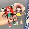 Faixa de Cabelo Fofa Infantil Elsa Branca de Neve Corda de Cabelo Bola de Laço para Menina Prendedor de Cabelo de Menininha
